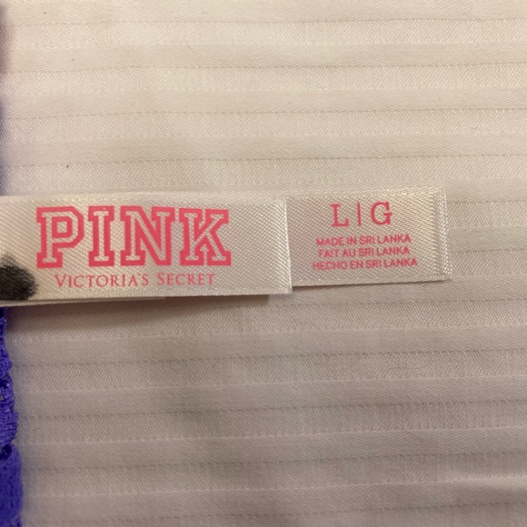 PINK Victoria’s Secret Lavender Purple & Light Pink Lace Bandeau Size Large NWOT - Picture 9 of 11